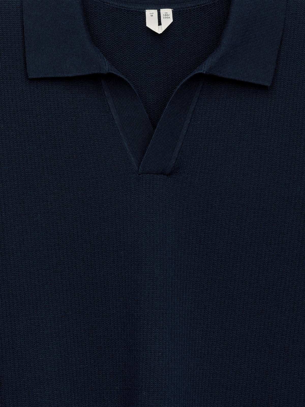 Textured Polo Shirt - Blue - Image 6
