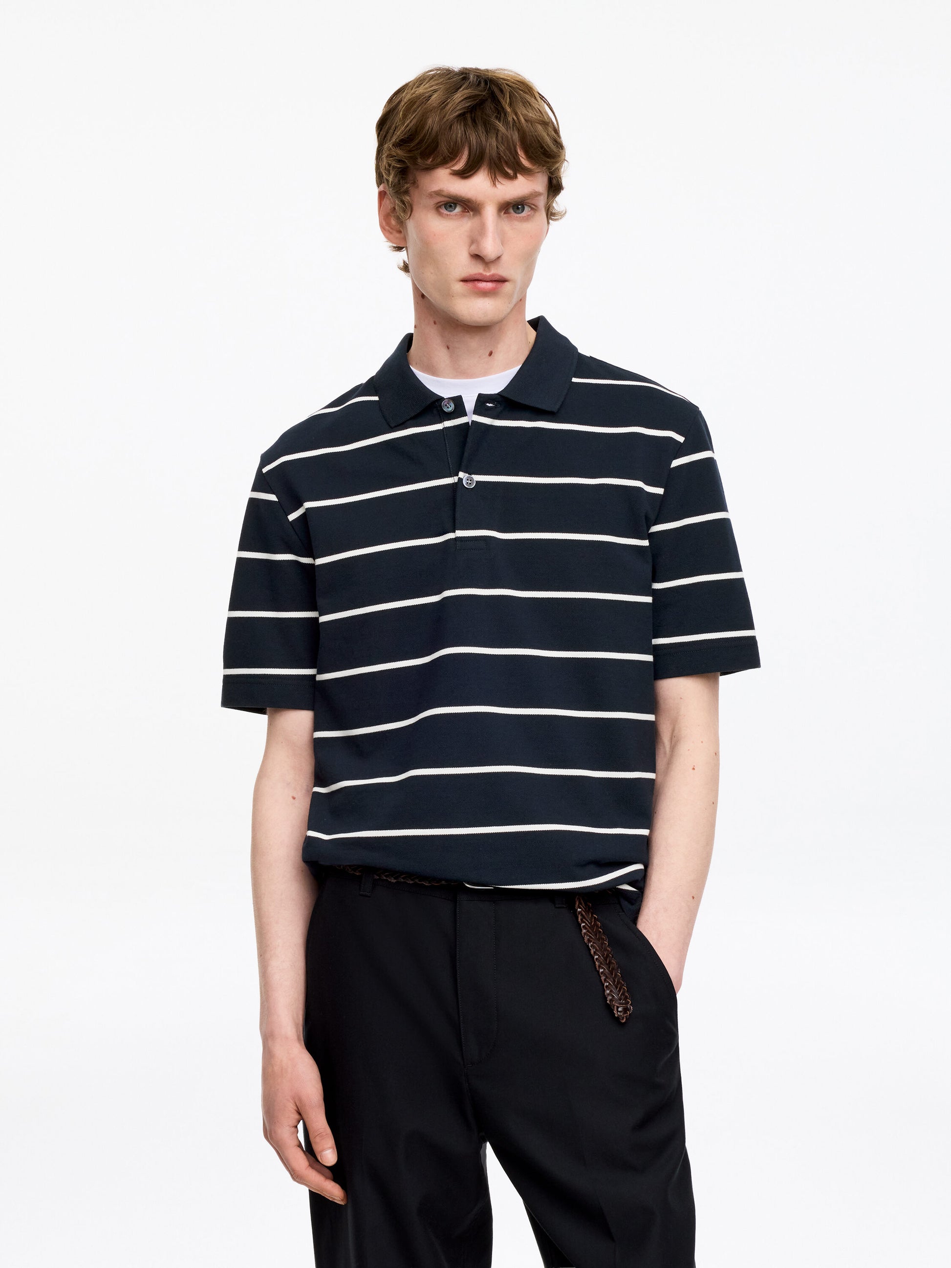 Piqué Polo Shirt - Blue