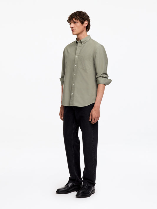 Regular Oxford Shirt - Green - Image 2