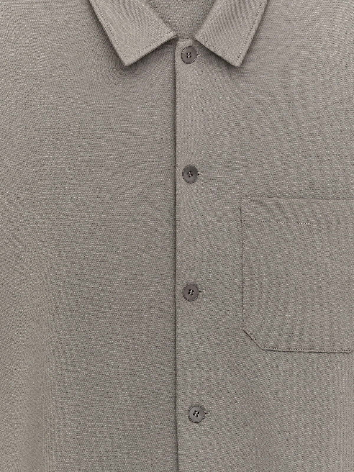 Jersey Overshirt - Grey - Image 2