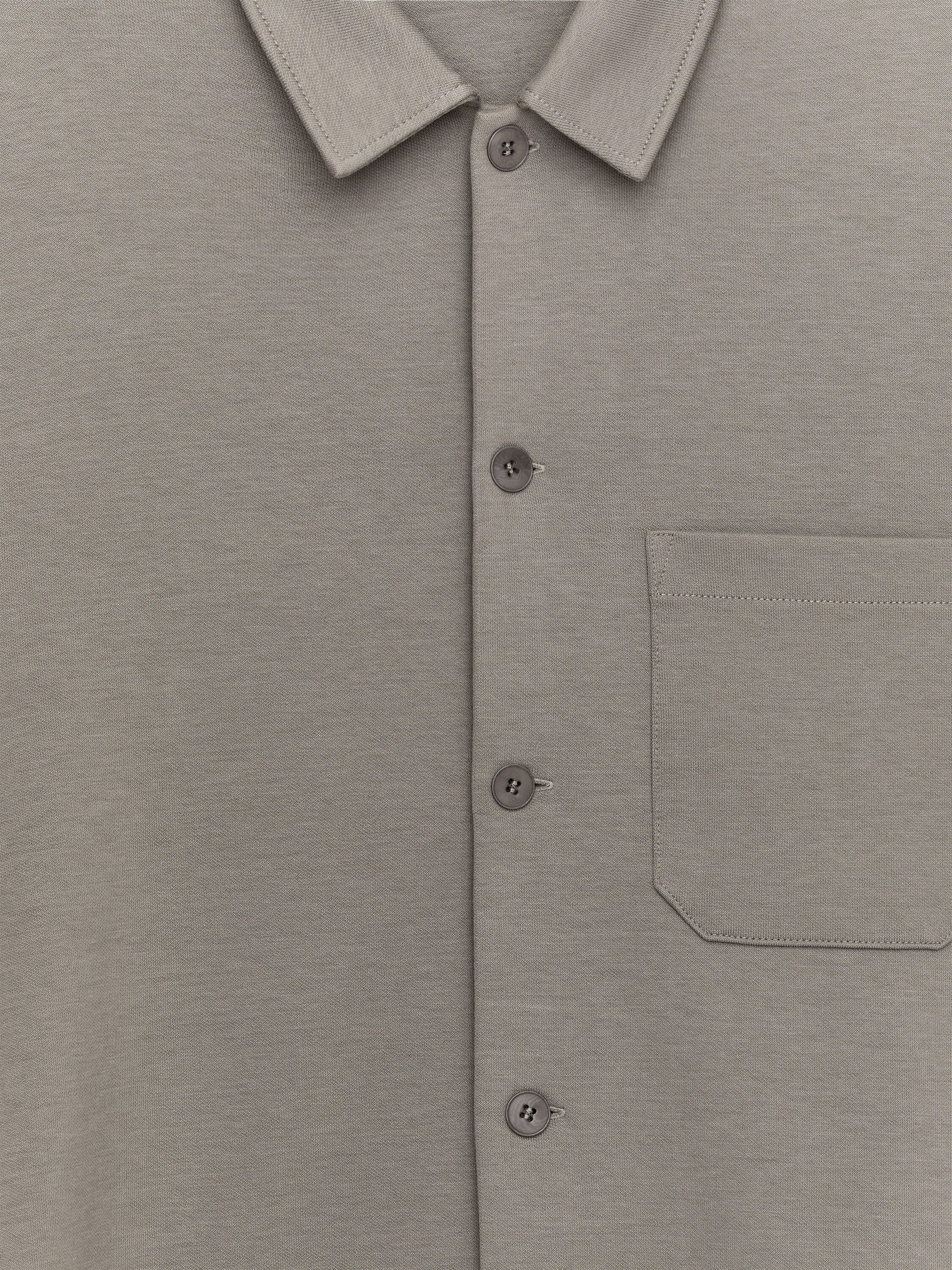Jersey Overshirt - Grey - Image 2