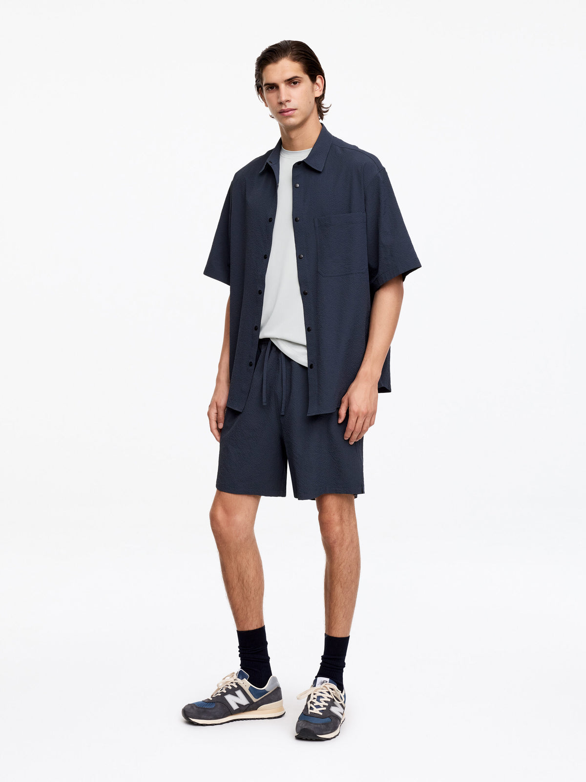 Short-Sleeve Tech Shirt - Blue - Image 3