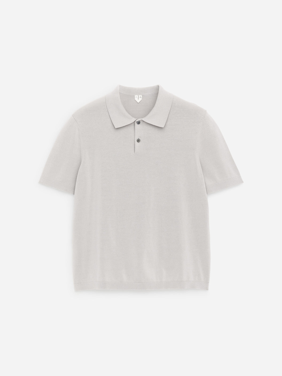 Fine-Knit Polo Shirt - Beige