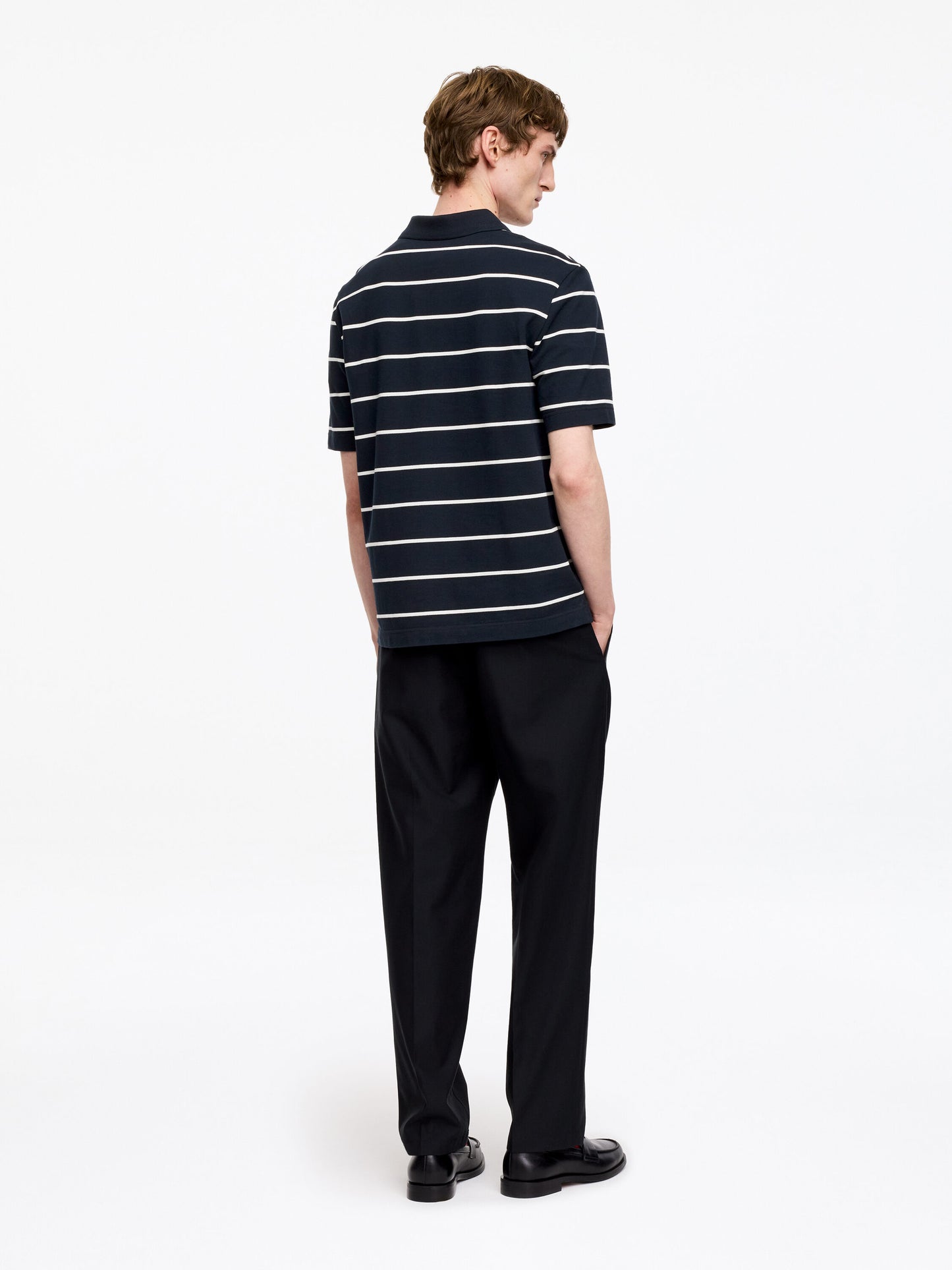Piqué Polo Shirt - Blue - Image 3