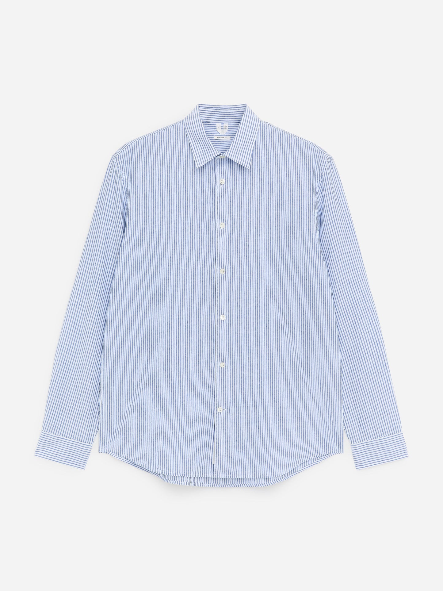 Cotton Blend Shirt - Blue - Image 5