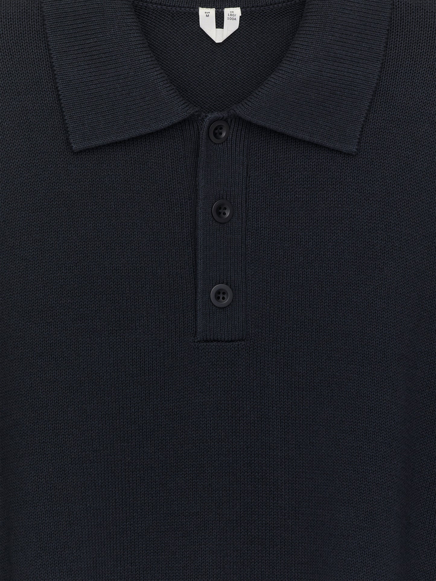 Cotton Lyocell Polo Shirt - Blue - Image 2