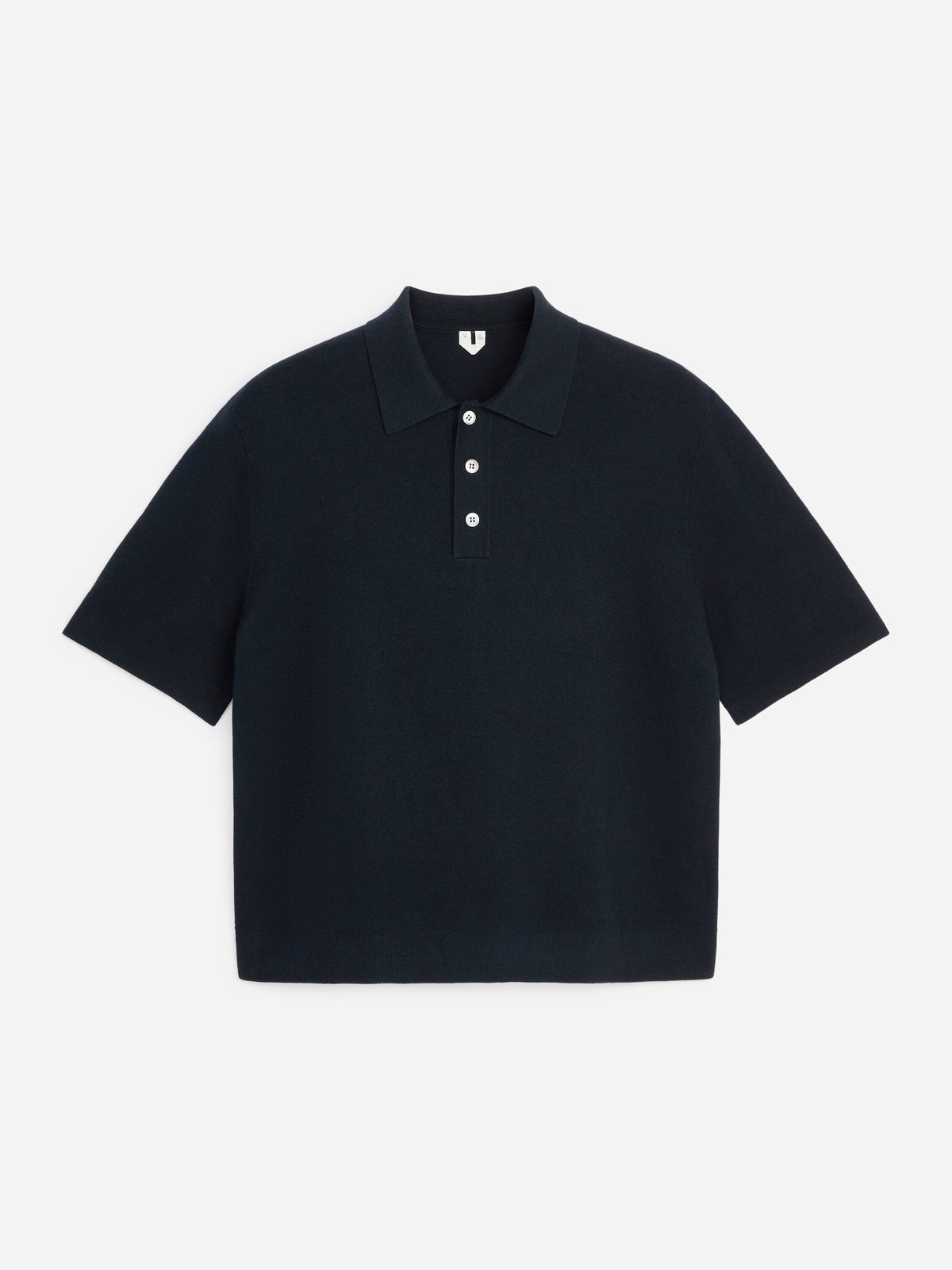Fine-Knit Polo Shirt - Blue - Image 5