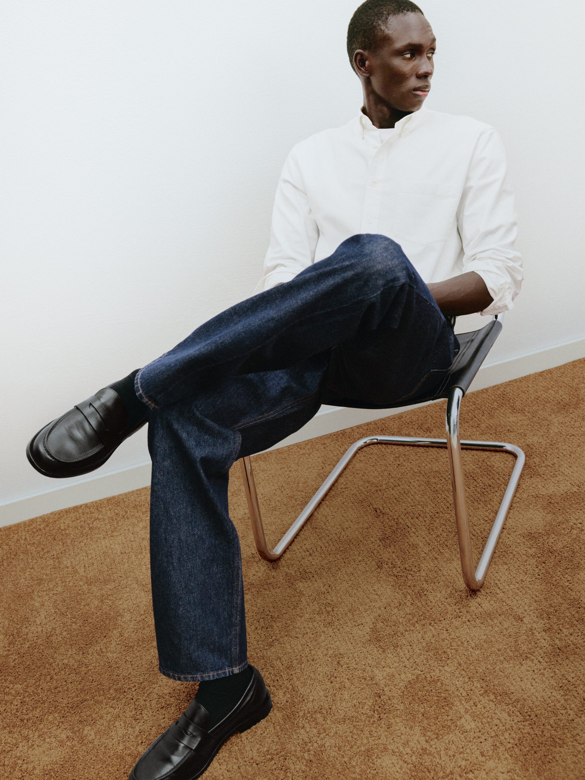 Regular Oxford Shirt - White - Image 10