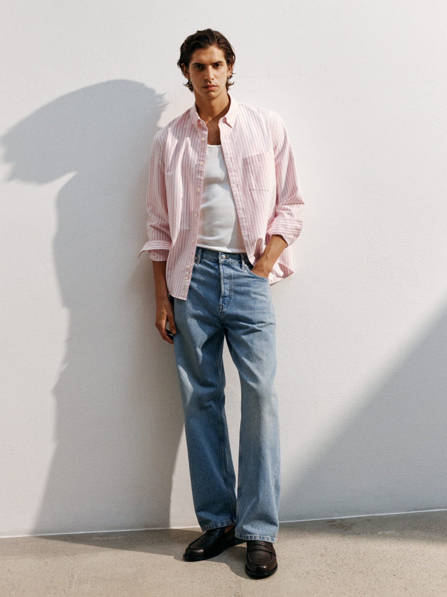 Regular Oxford Shirt - Pink - Image 7