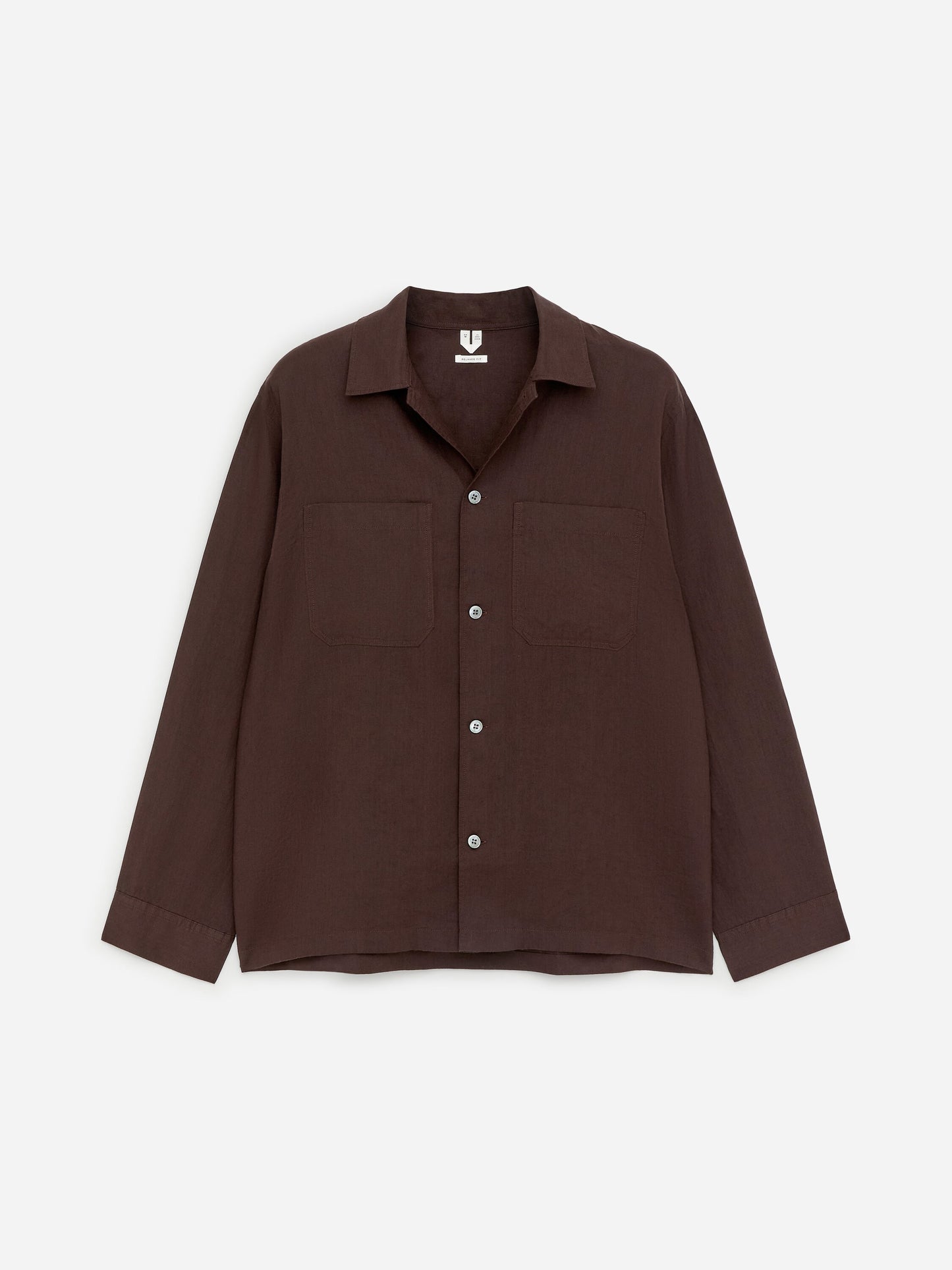 Relaxed Linen Shirt - Brown - Image 5