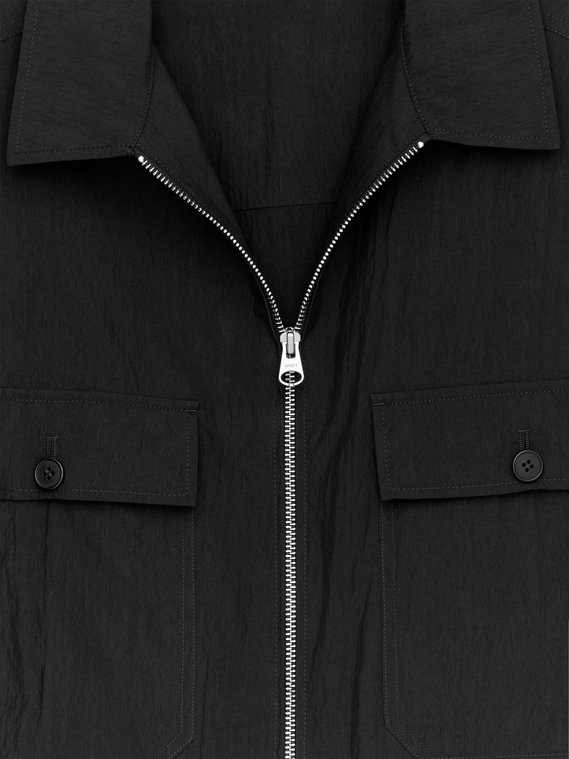 Lyocell Blend Overshirt - Black - Image 2