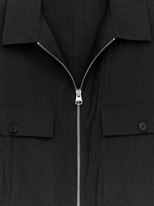 Lyocell Blend Overshirt - Black - Image 2
