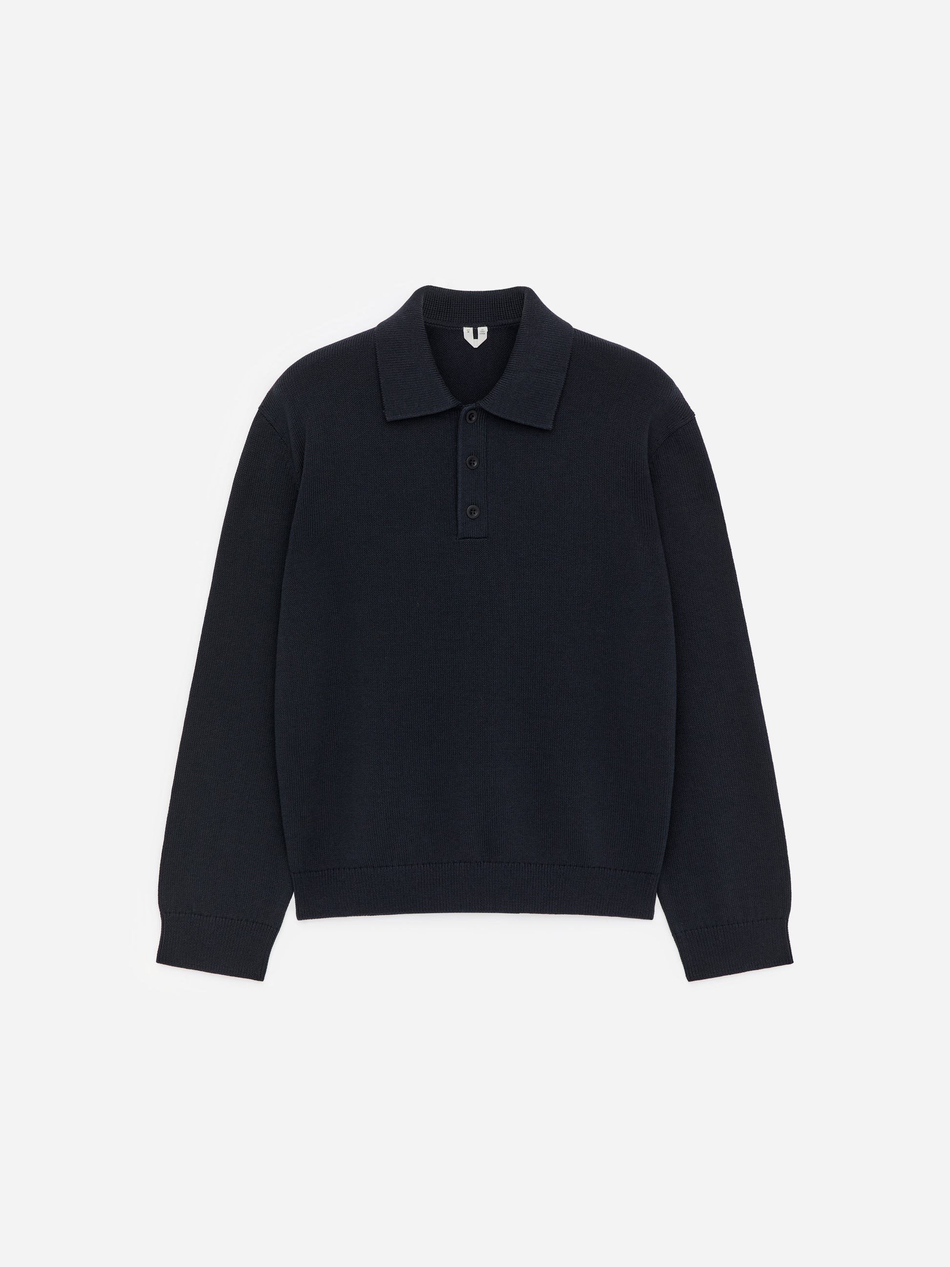 Cotton Lyocell Polo Shirt - Blue
