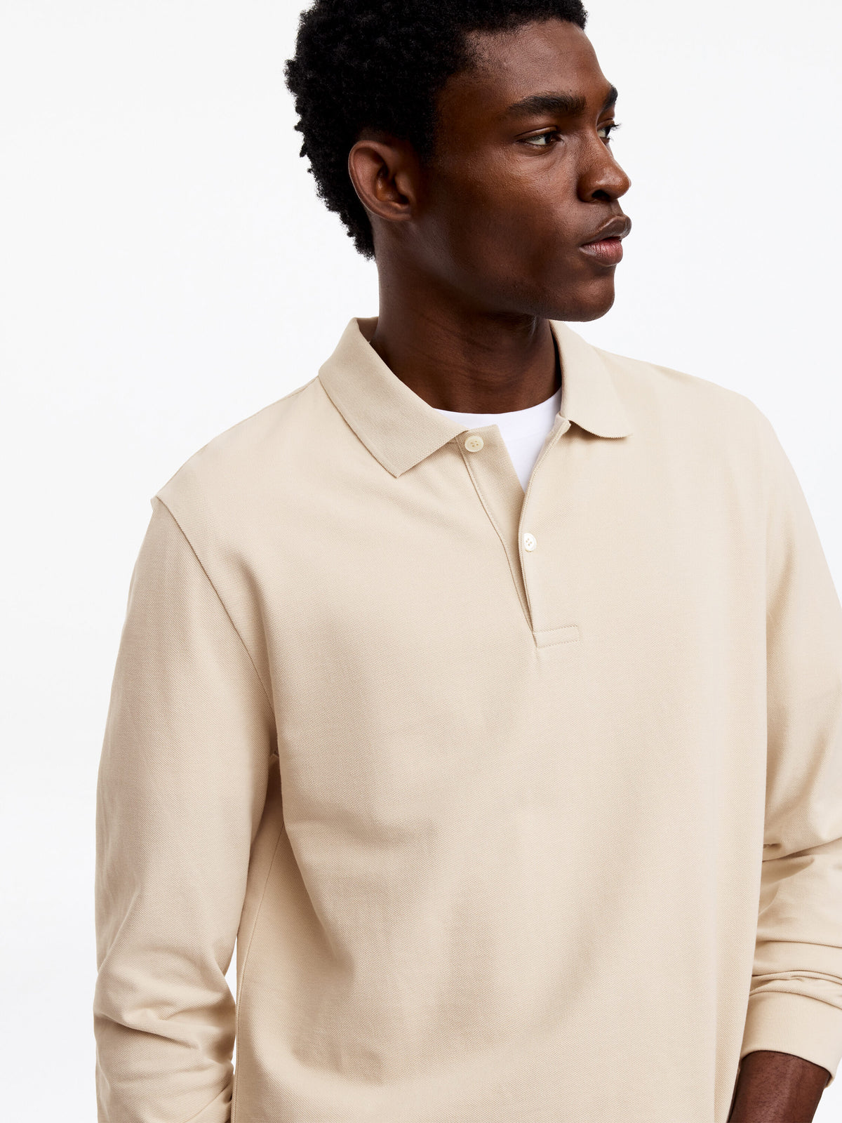 Cotton Piqué Polo Shirt - White - Image 4
