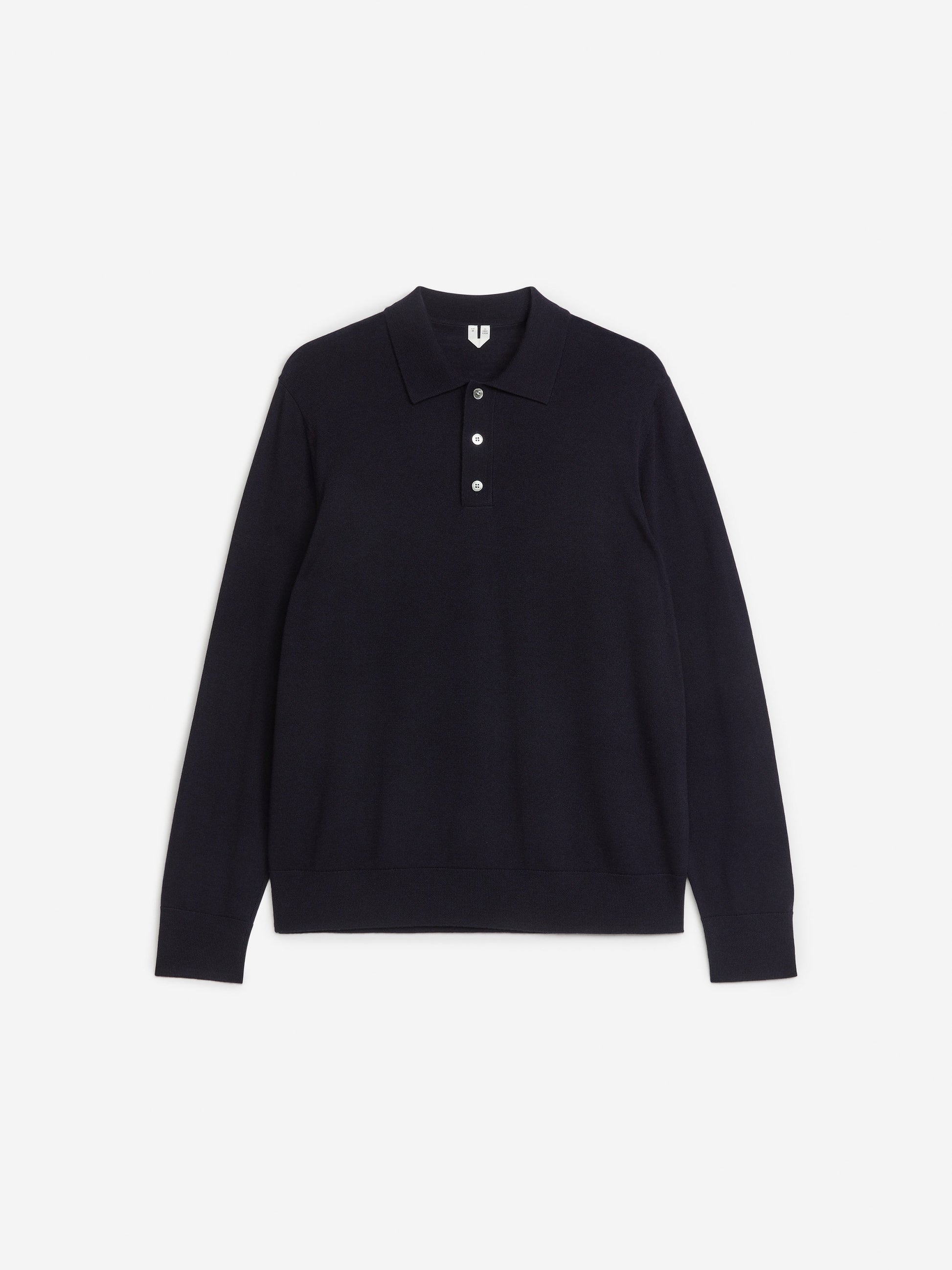 Merino Polo Jumper - Blue - Image 5