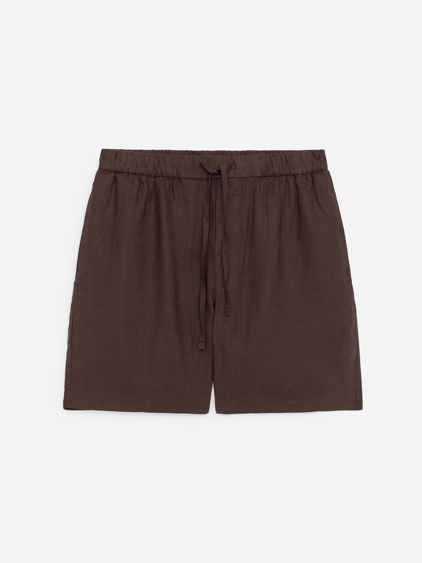 Linen Shorts - Brown - Image 5