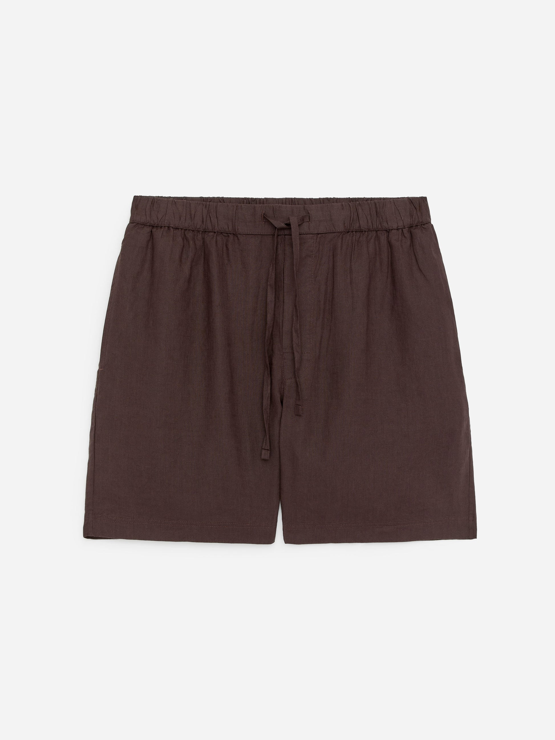 Linen Shorts - Brown - Image 5
